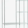 VINDINGEMeuble d'entrée VINDINGE 4 tablettes chrome