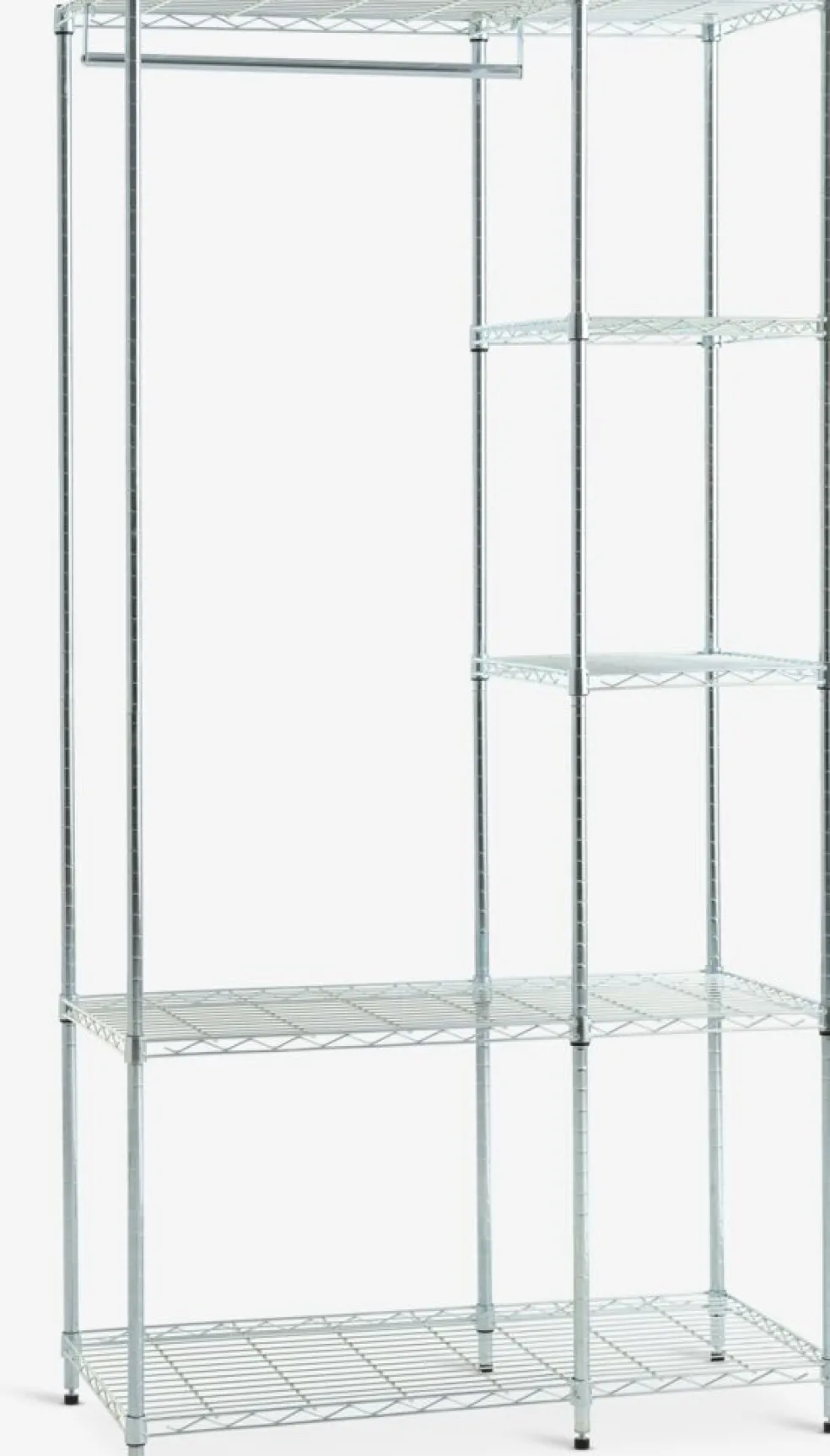 VINDINGEMeuble d'entrée VINDINGE 4 tablettes chrome