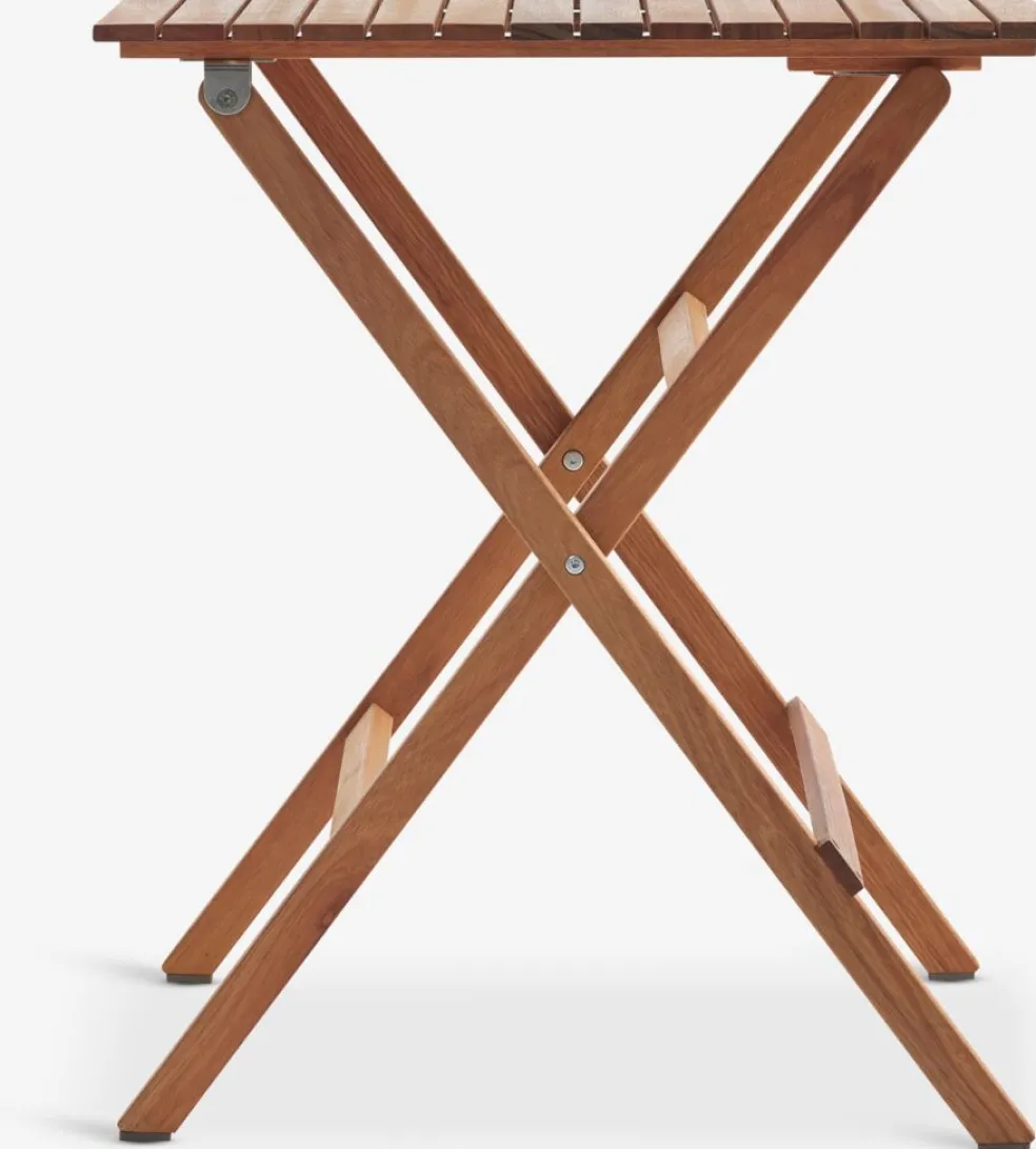 VRAADAL + HAGLEBUVRAADAL L62 table eucalyptus + 2 HAGLEBU chaises noir